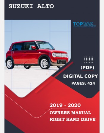 suzuki alto lapin 2019-2020 owners manual
